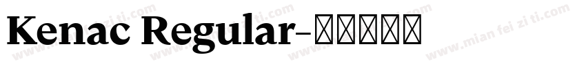 Kenac Regular字体转换